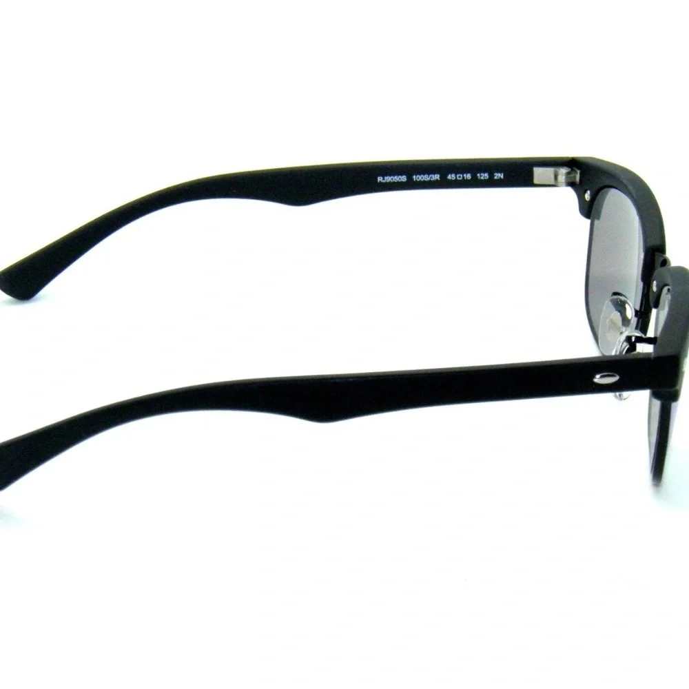 Ray Ban Kids Sunglasses RJ9050S 100S3R Matte Black Green Mirror JR 9050